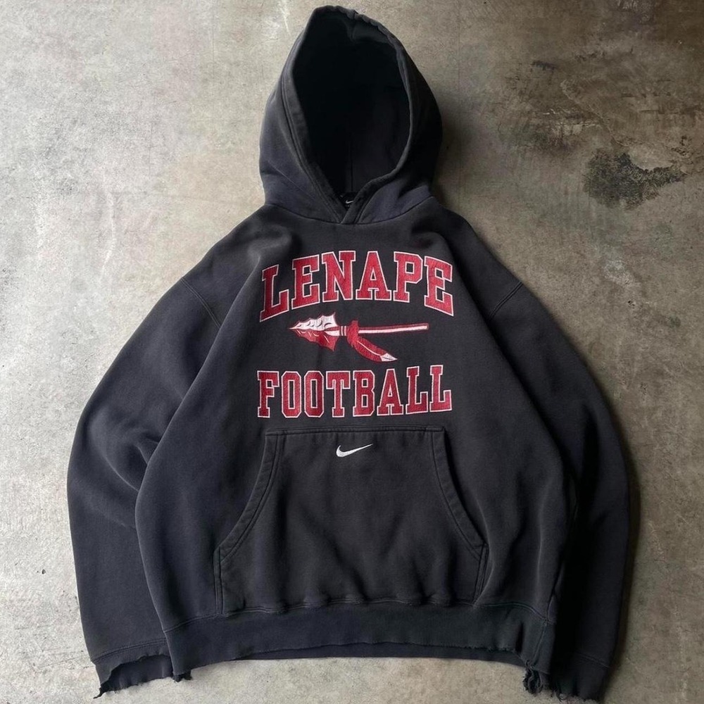 Y2K Nike Center Swoosh Spellout Hoodie